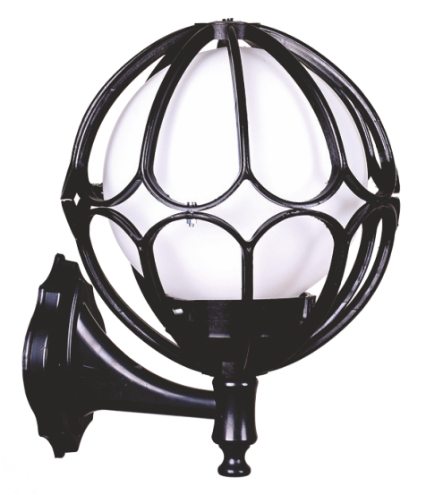 APLIQUE FAROL DE PARED GLOBO PARA JARDIN