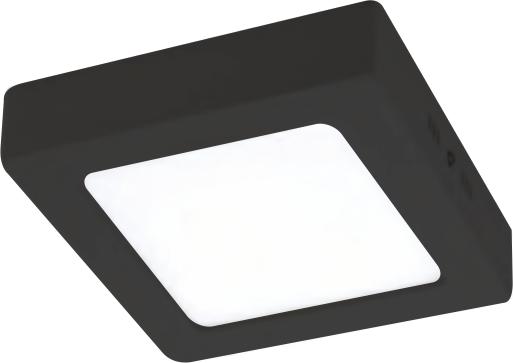 24W Surface Mounted Square Black Panel Light