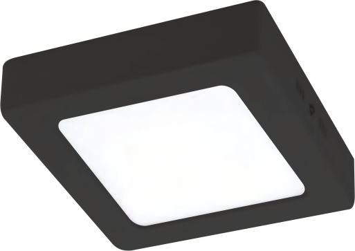 18W Surface Mounted Square Black Panel Light