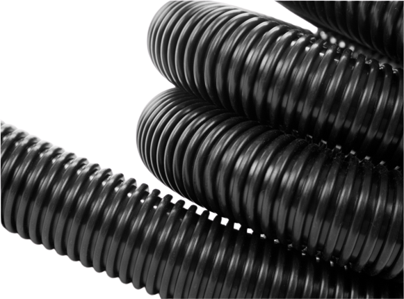 Black Plastic Spiral Tube